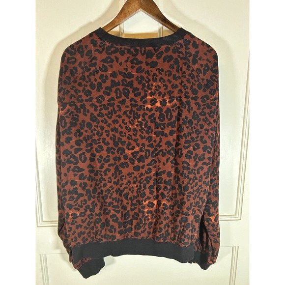 Beach Lunch Lounge Women’s Full Zip Leopard Print Jacket XXL - Picture 7 of 12